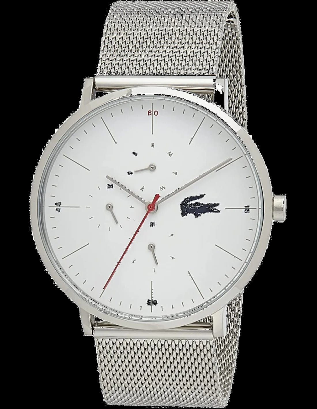 Montre Lacoste 2011025 homme cadran blanc bracelet acier inoxydable