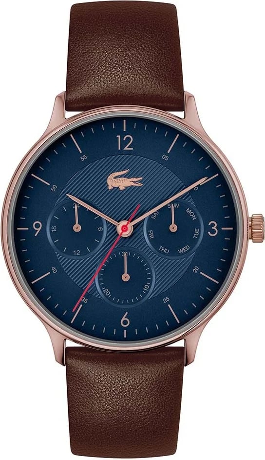 Montre Lacoste 2011141 homme cadran bleu bracelet cuir
