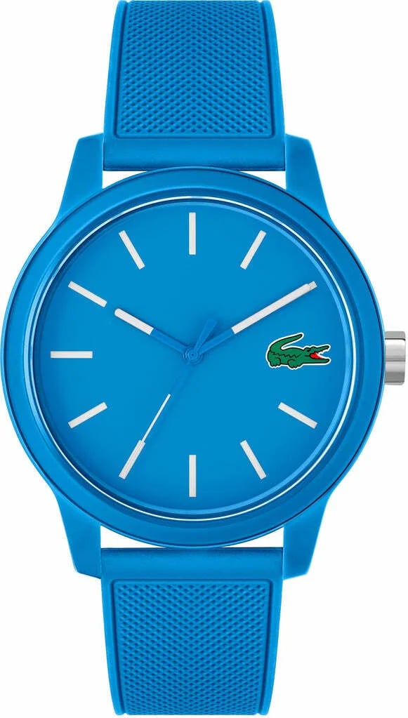 Montre Lacoste 2011193 homme cadran bleu bracelet caoutchouc / silicone