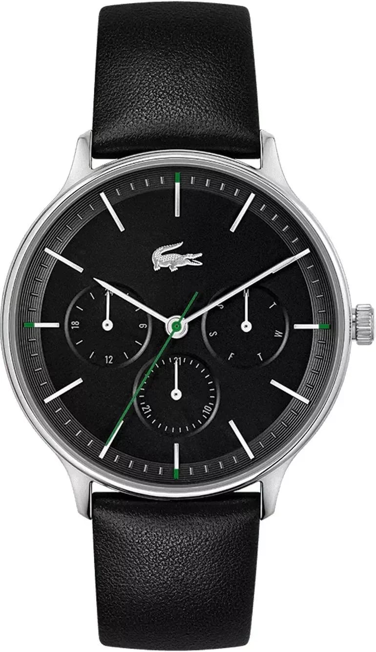 Montre Lacoste 2011226 homme cadran noir bracelet cuir