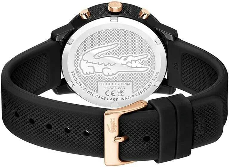 Montre Lacoste 2011247 homme détail cadran noir