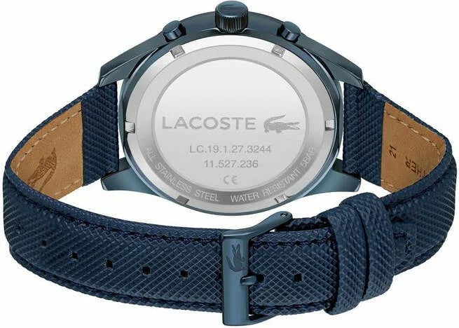 Montre Lacoste 2011297 homme détail cadran bleu