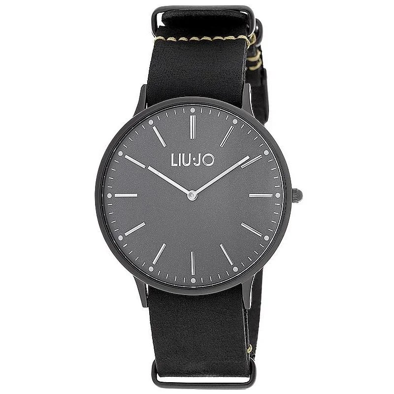 Montre Liu Jo Luxury TLJ968 cadran bleu marine texturé, aiguilles argentées, style élégant et moderne pour homme et femme