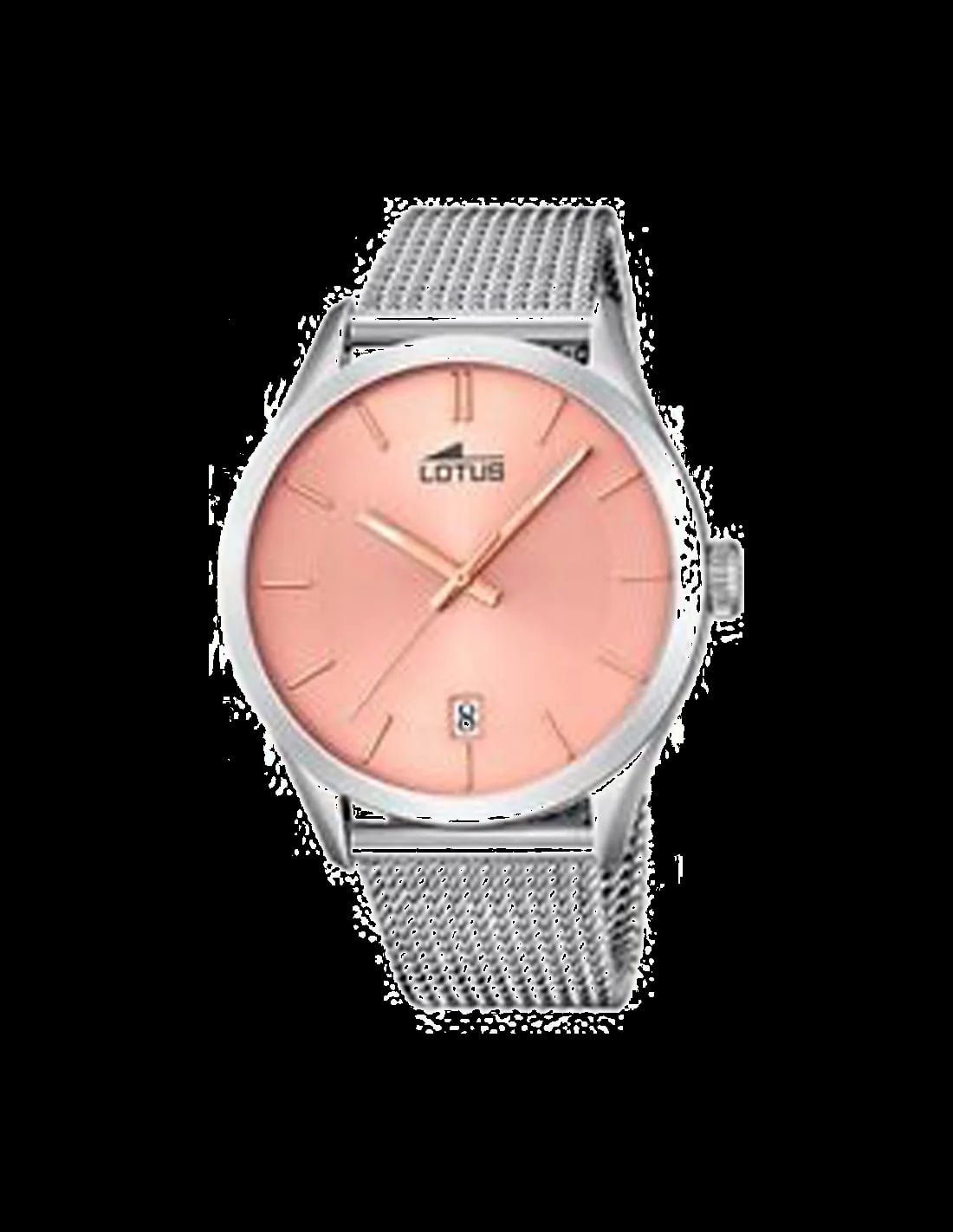 Montre Lotus L18108/3 cadran argent brossé sobre, aiguilles fines et index bâtons minimalistes