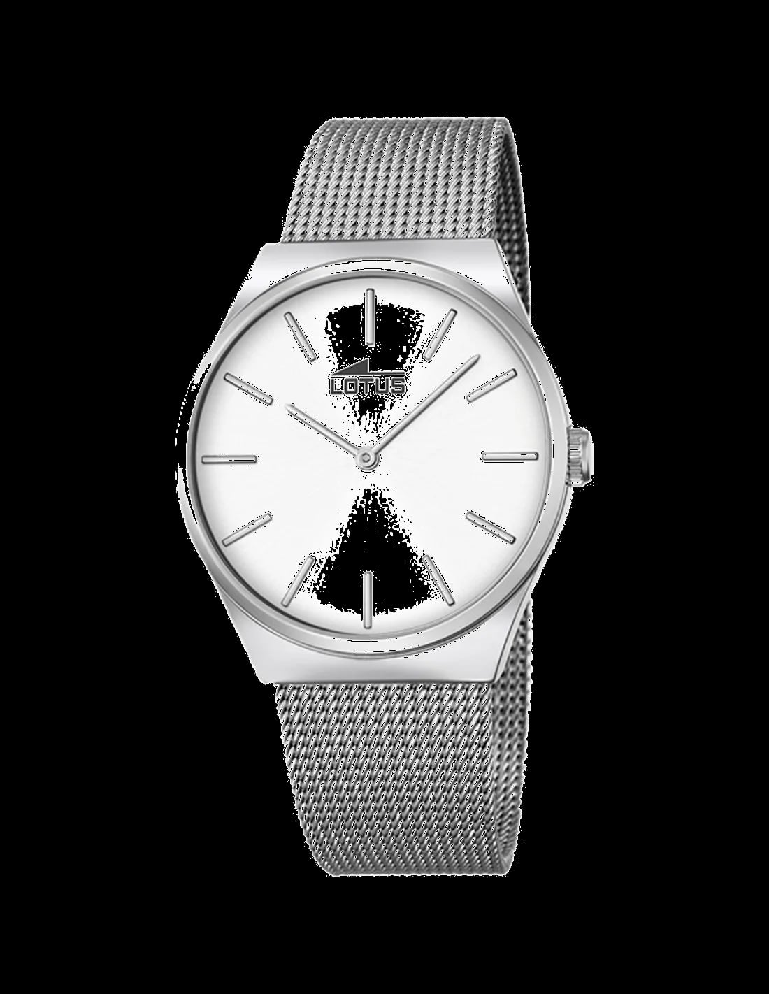 Montre Lotus L18285/1 cadran argenté avec index bâtons et aiguilles luminescentes, look sport-chic