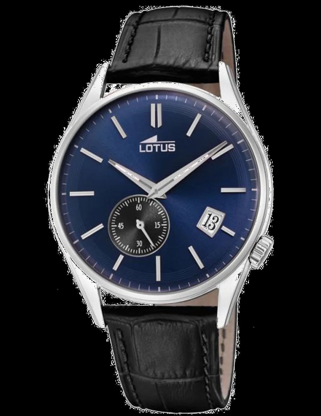 Montre Lotus L18355/2 au cadran noir sport avec index blancs et aiguilles luminescentes