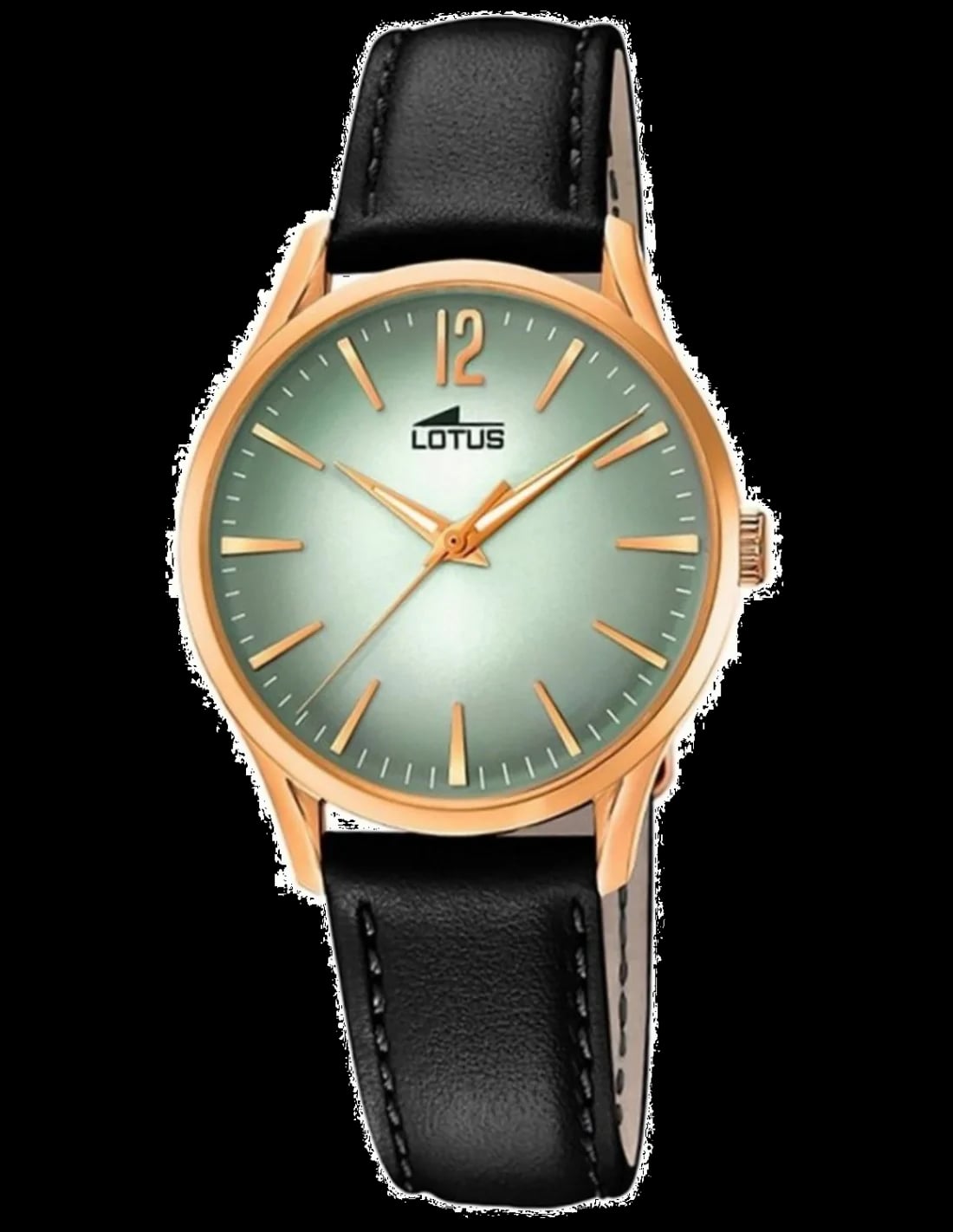 Montre Lotus L18407/5 cadran blanc nacré avec index dorés et aiguilles fines style rétro chic