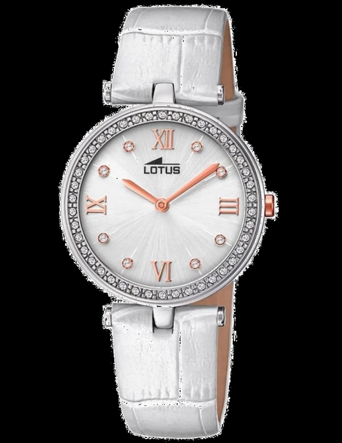 Montre Lotus L18462/1 cadran blanc et finitions argentées, style classique et élégant pour un usage quotidien