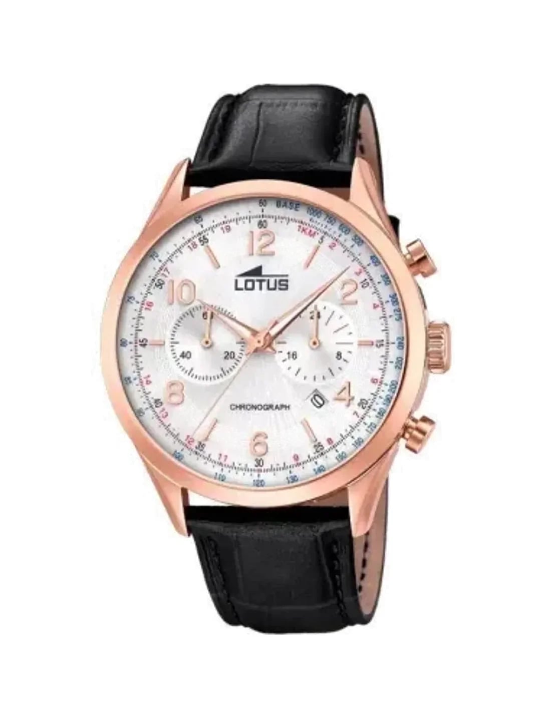 Montre Lotus L18558/2 cadran noir soleil, acier brossé, design sport et élégance