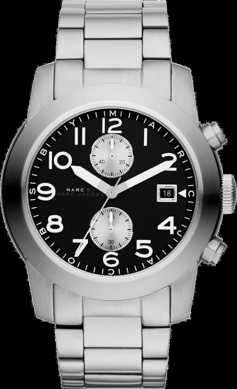 Montre Marc Jacobs MBM5050 femme cadran noir bracelet acier inoxydable