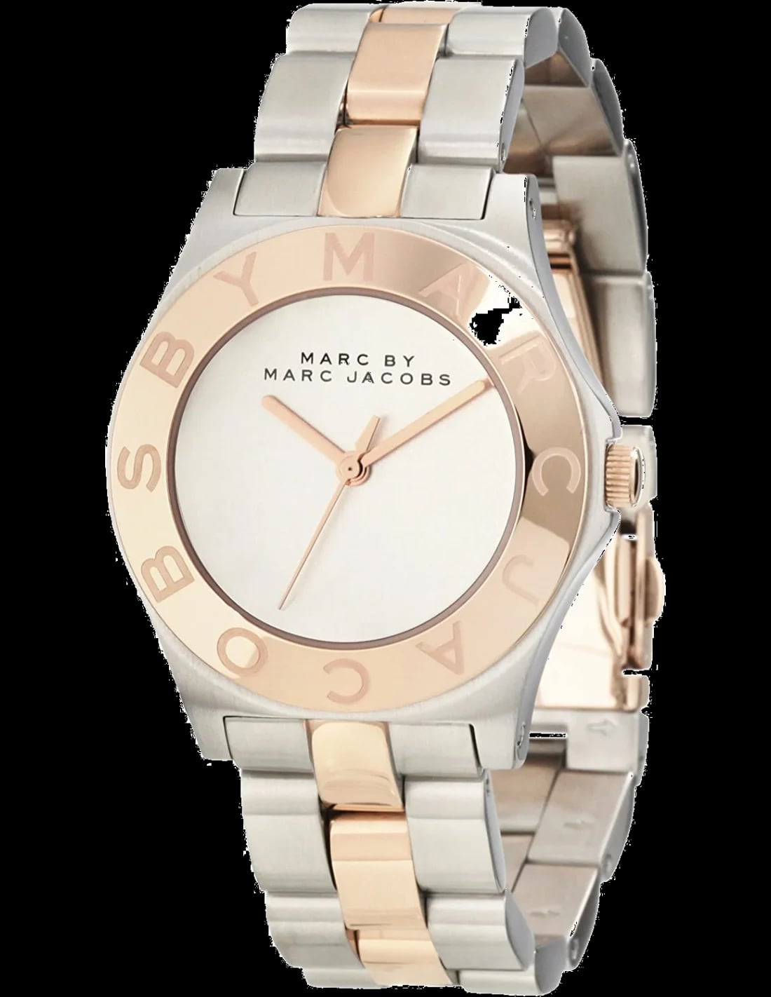 Montre Marc Jacobs MBM3129 femme cadran blanc bracelet acier inoxydable