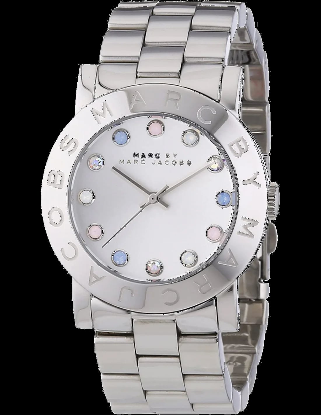 Montre Marc Jacobs MBM3214 femme cadran argent bracelet acier inoxydable