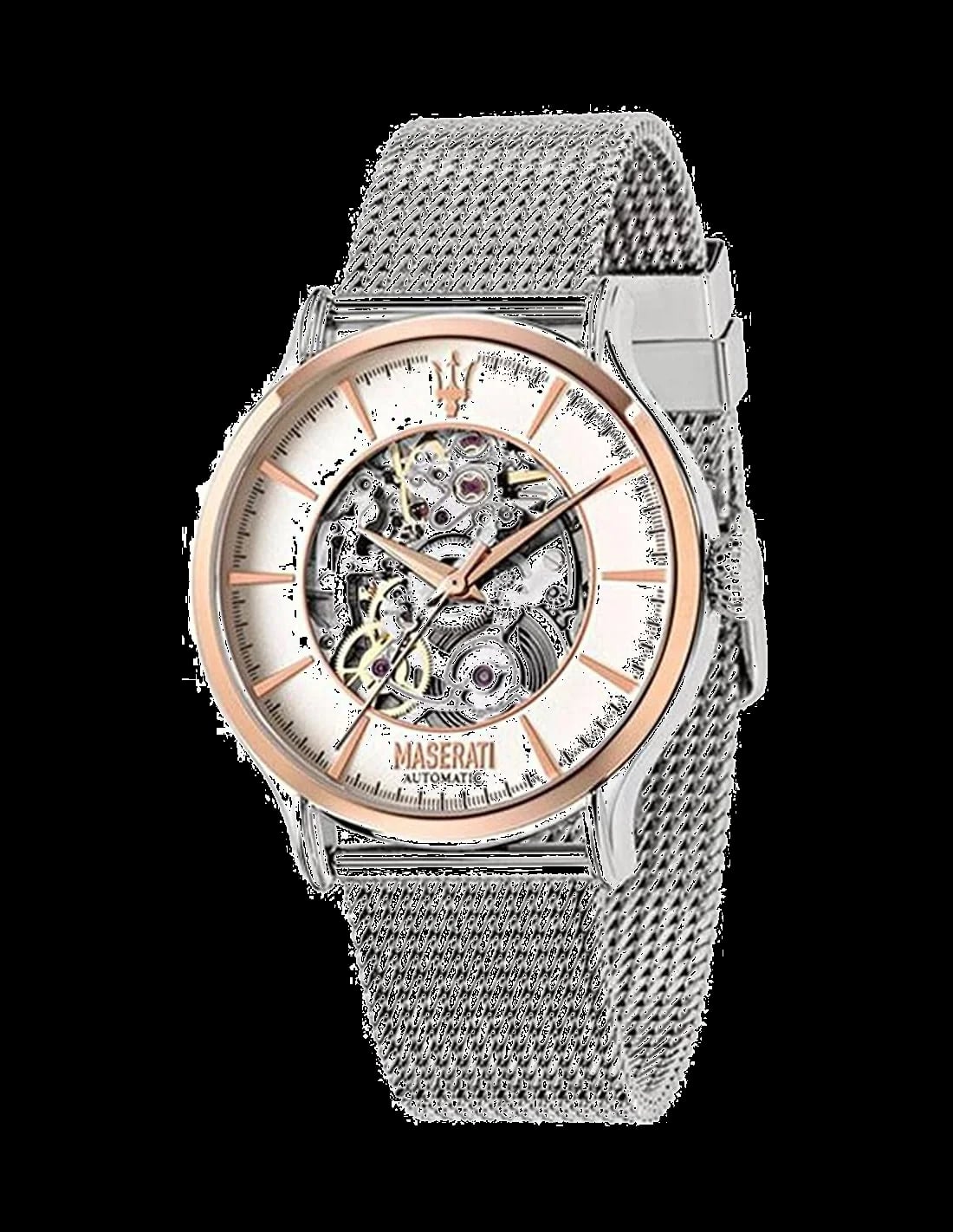 Montre Maserati R8823118001 homme cadran blanc bracelet acier inoxydable