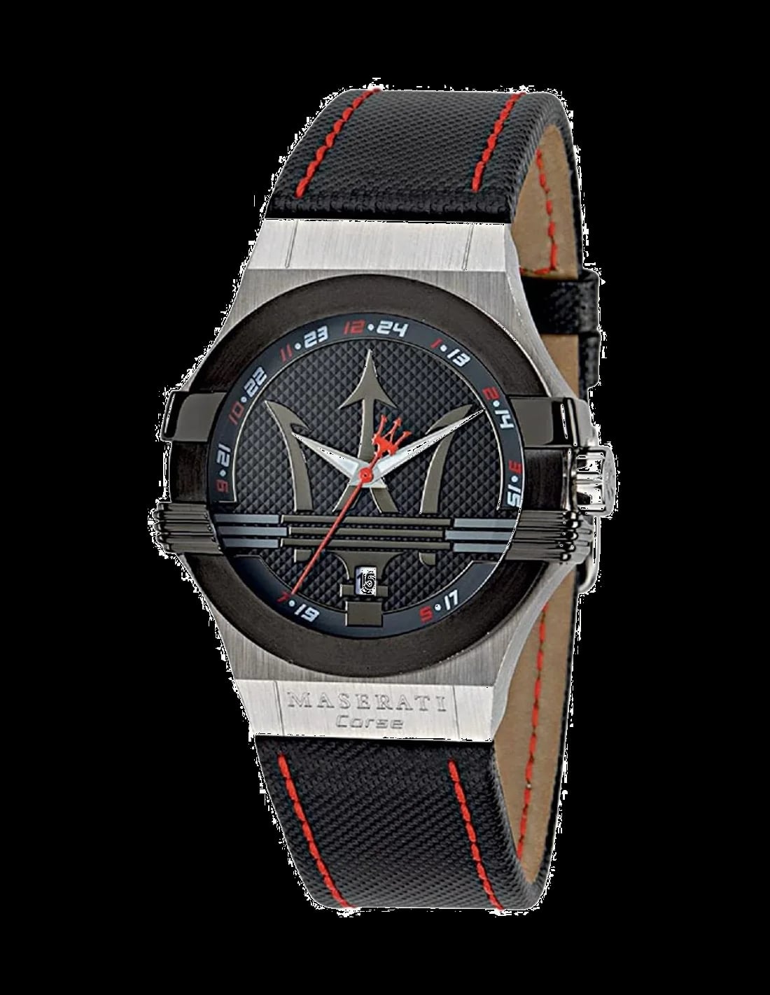 Montre Maserati R8851108001 homme cadran noir bracelet cuir