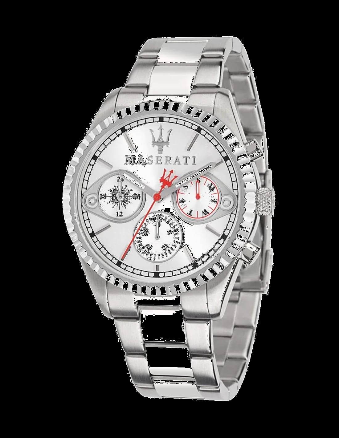 Montre Maserati R8853100017 homme cadran argent bracelet acier inoxydable