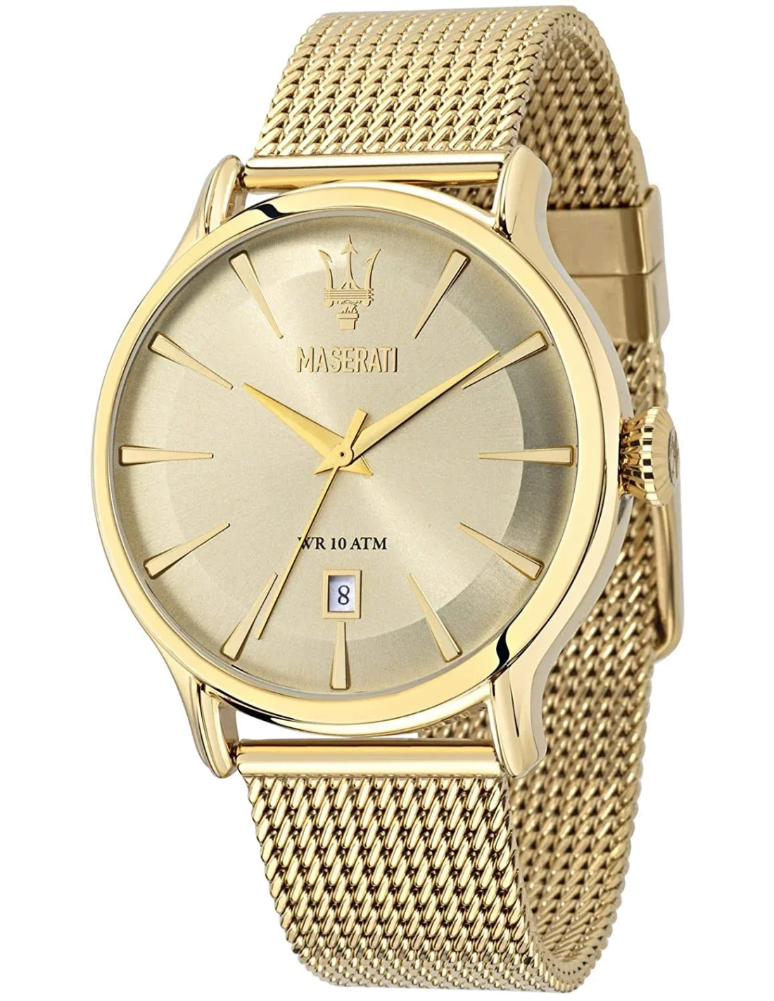 Montre Maserati R8853118003 homme cadran doré bracelet acier inoxydable