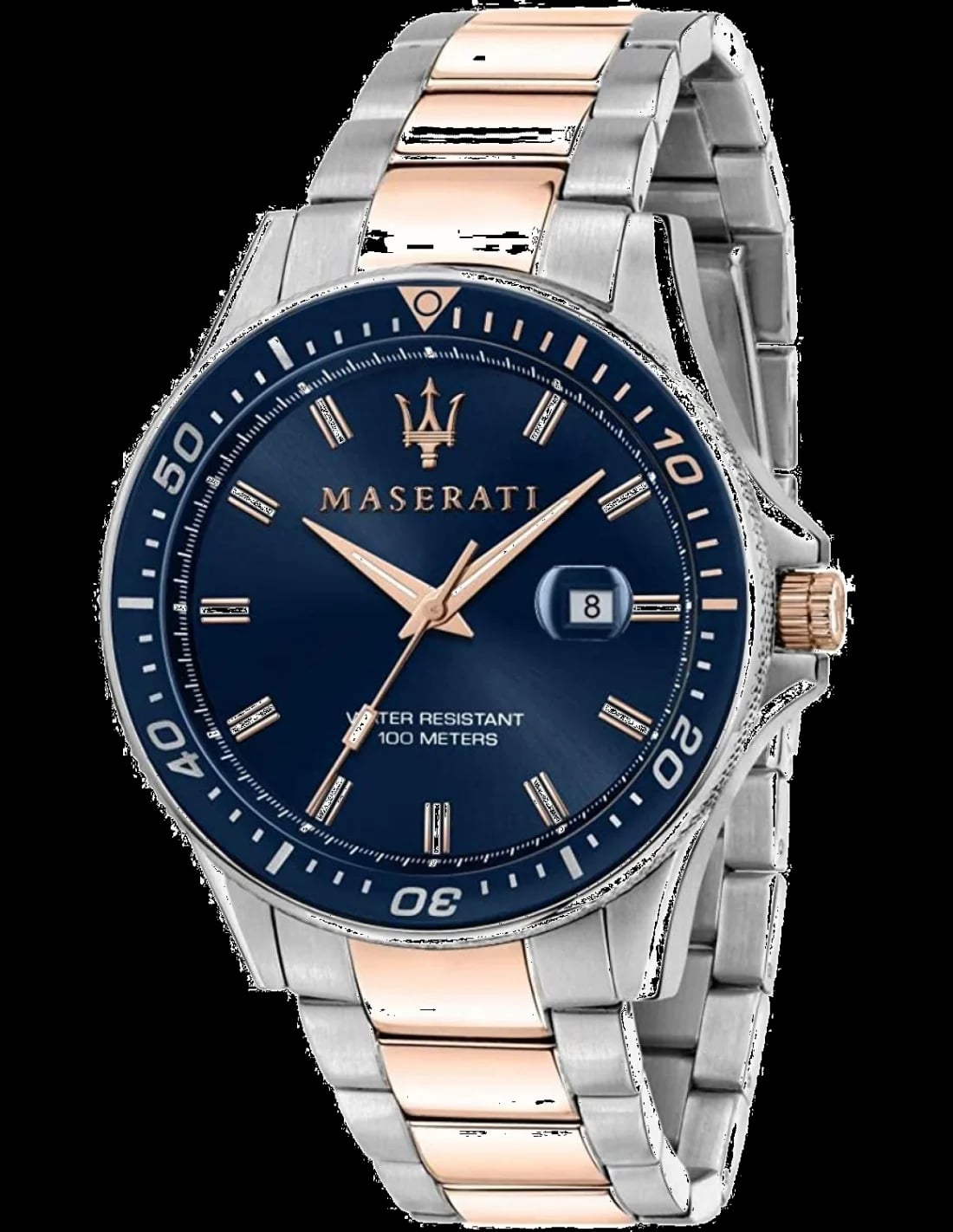 Montre Maserati R8853140003 homme cadran bleu bracelet acier inoxydable