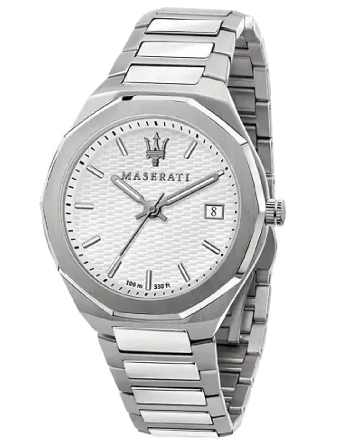 Montre Maserati R8853142005 homme cadran argent bracelet acier inoxydable