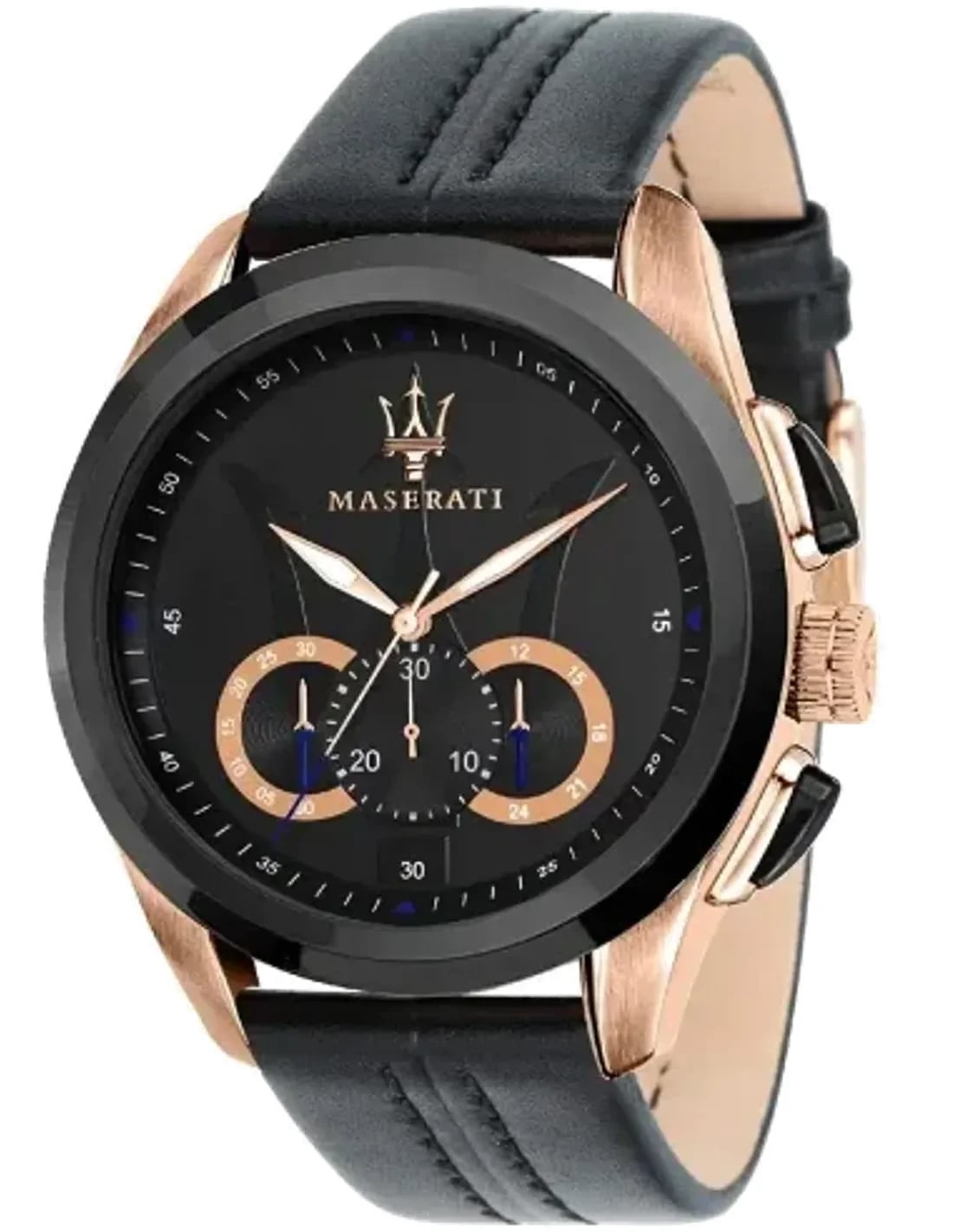 Montre Maserati R8871612025 homme cadran noir bracelet cuir