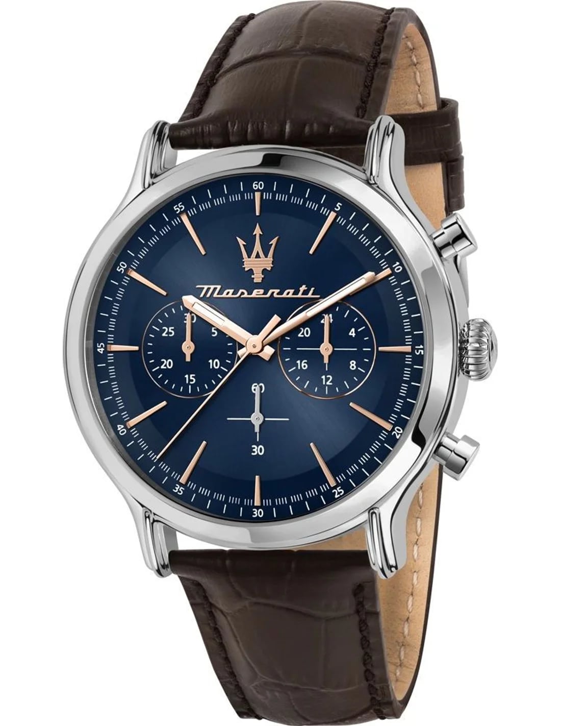 Montre Maserati R8871618014 homme cadran bleu bracelet cuir