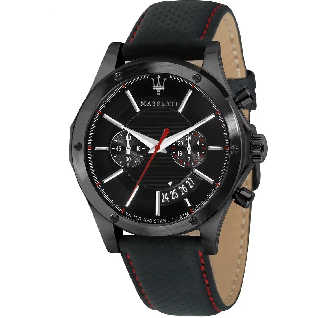Montre Maserati R8871627004 homme cadran noir bracelet cuir