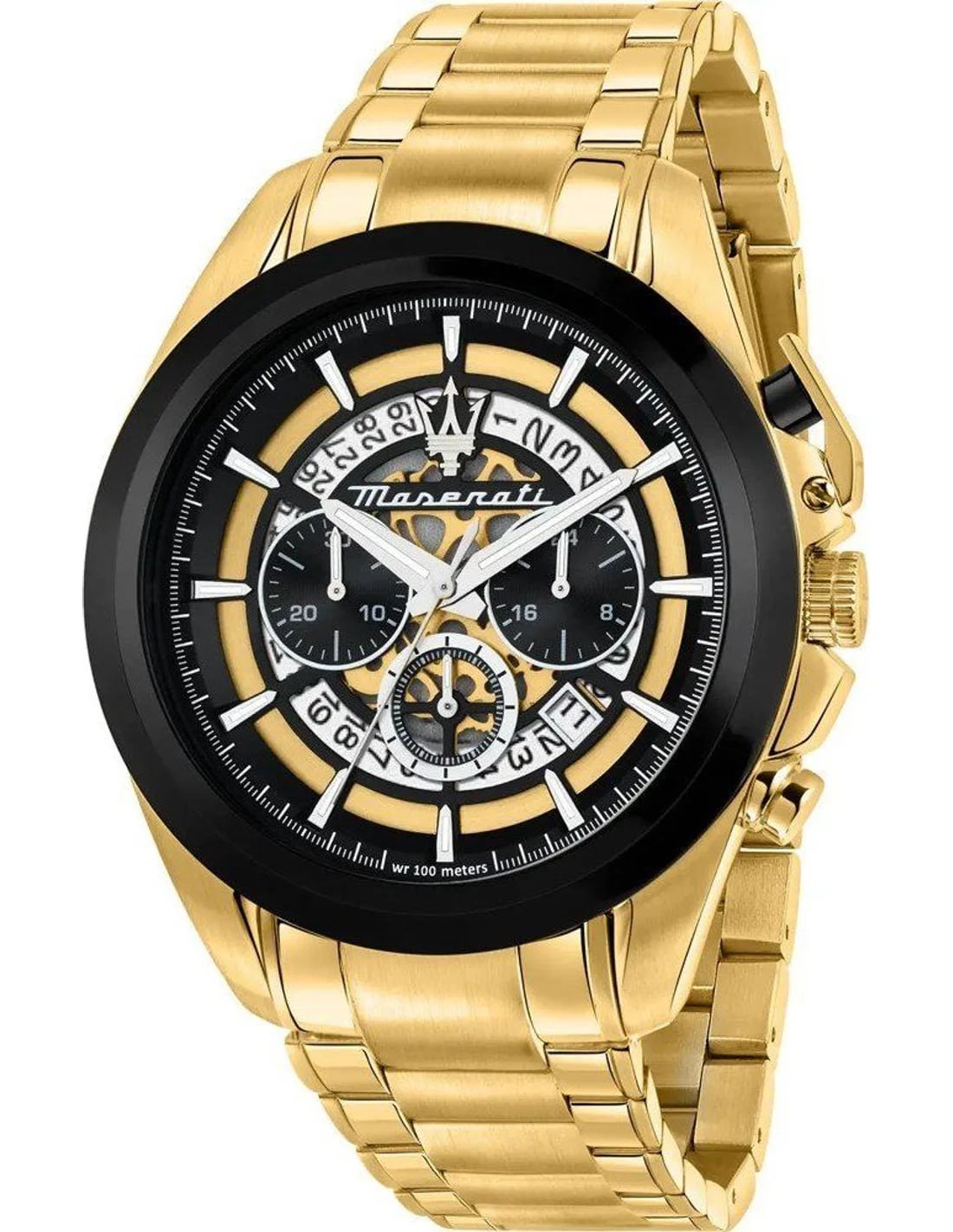 Montre Maserati R8873612058 homme cadran noir bracelet acier