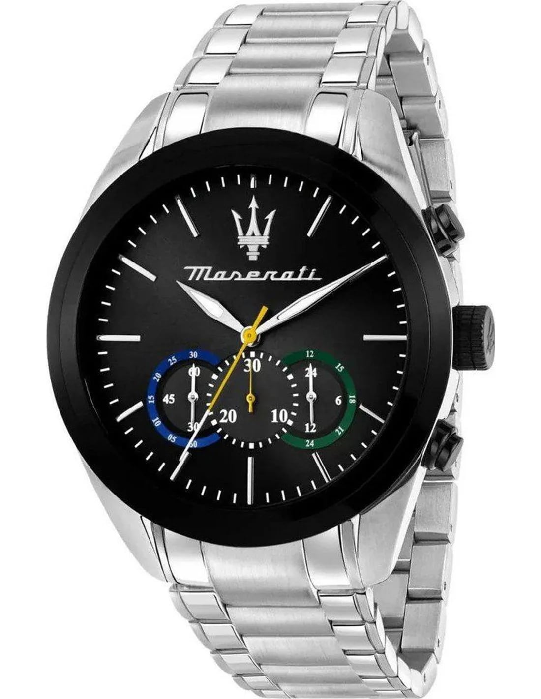 Montre Maserati R8873612061 homme cadran noir bracelet acier