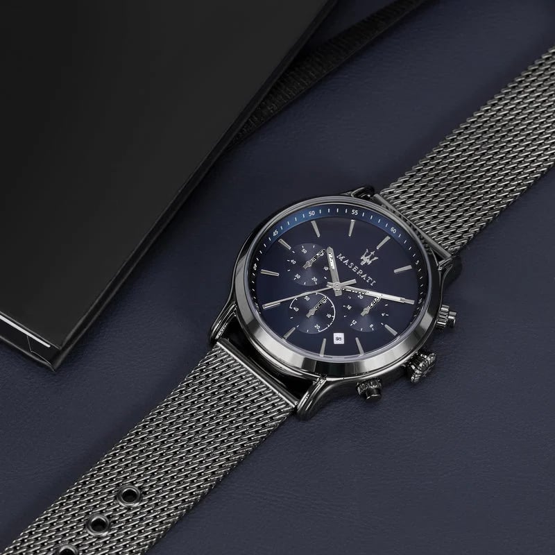 Montre Maserati R8873618008 homme verso boîtier noir
