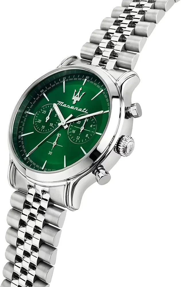 Montre Maserati R8873618033 Epoca en Acier Argenté et Cadran Vert vue 2
