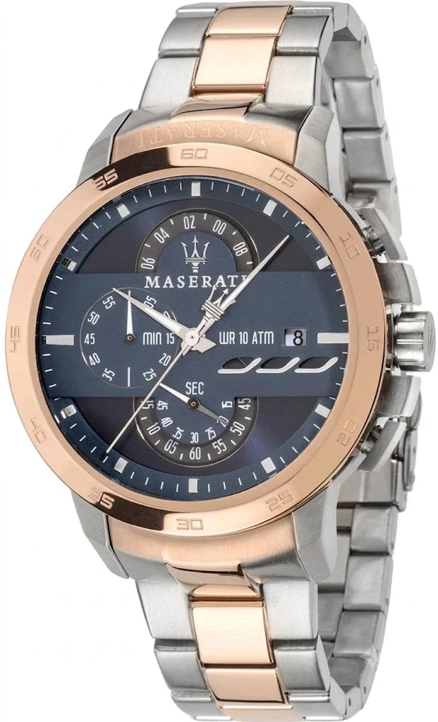 Montre Maserati R8873619002 homme cadran bleu bracelet acier