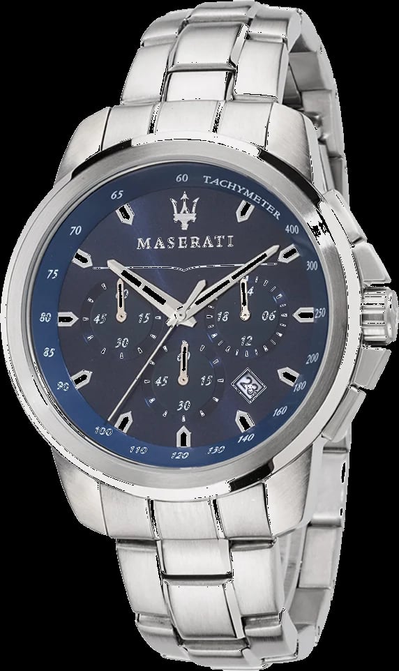 Montre Maserati R8873621002 homme cadran bleu bracelet acier inoxydable