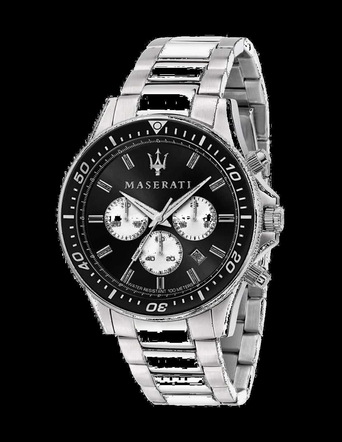 Montre Maserati R8873640004 homme cadran noir bracelet acier inoxydable