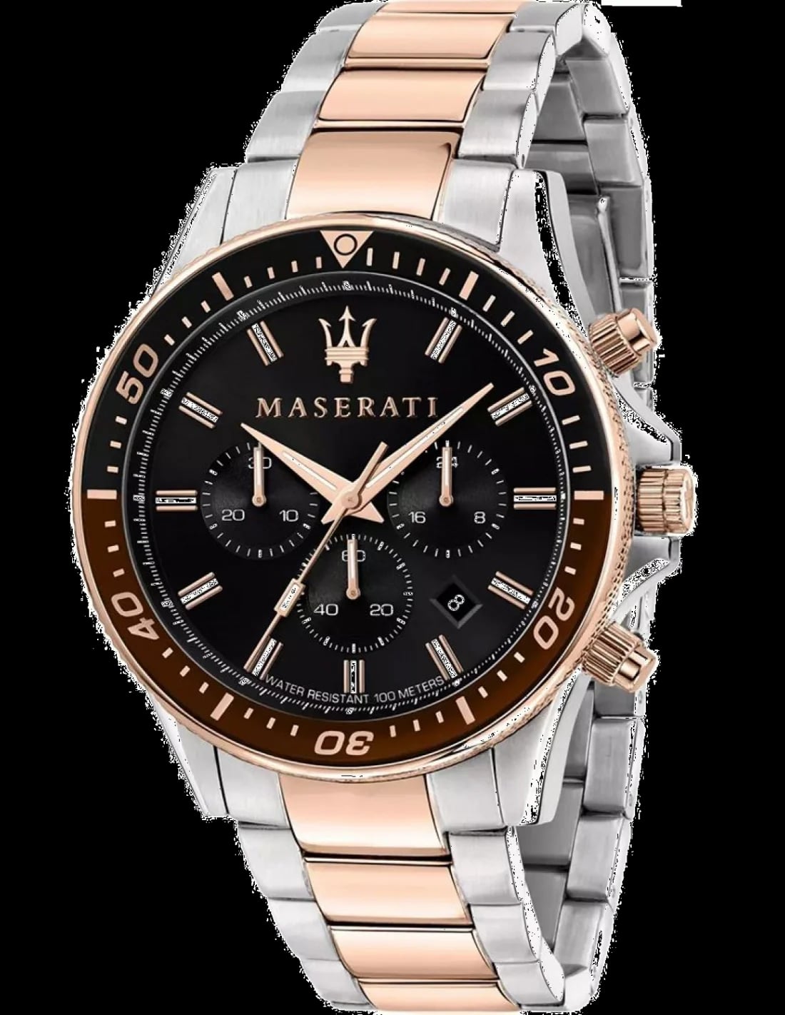 Montre Maserati R8873640009 homme cadran noir bracelet acier inoxydable