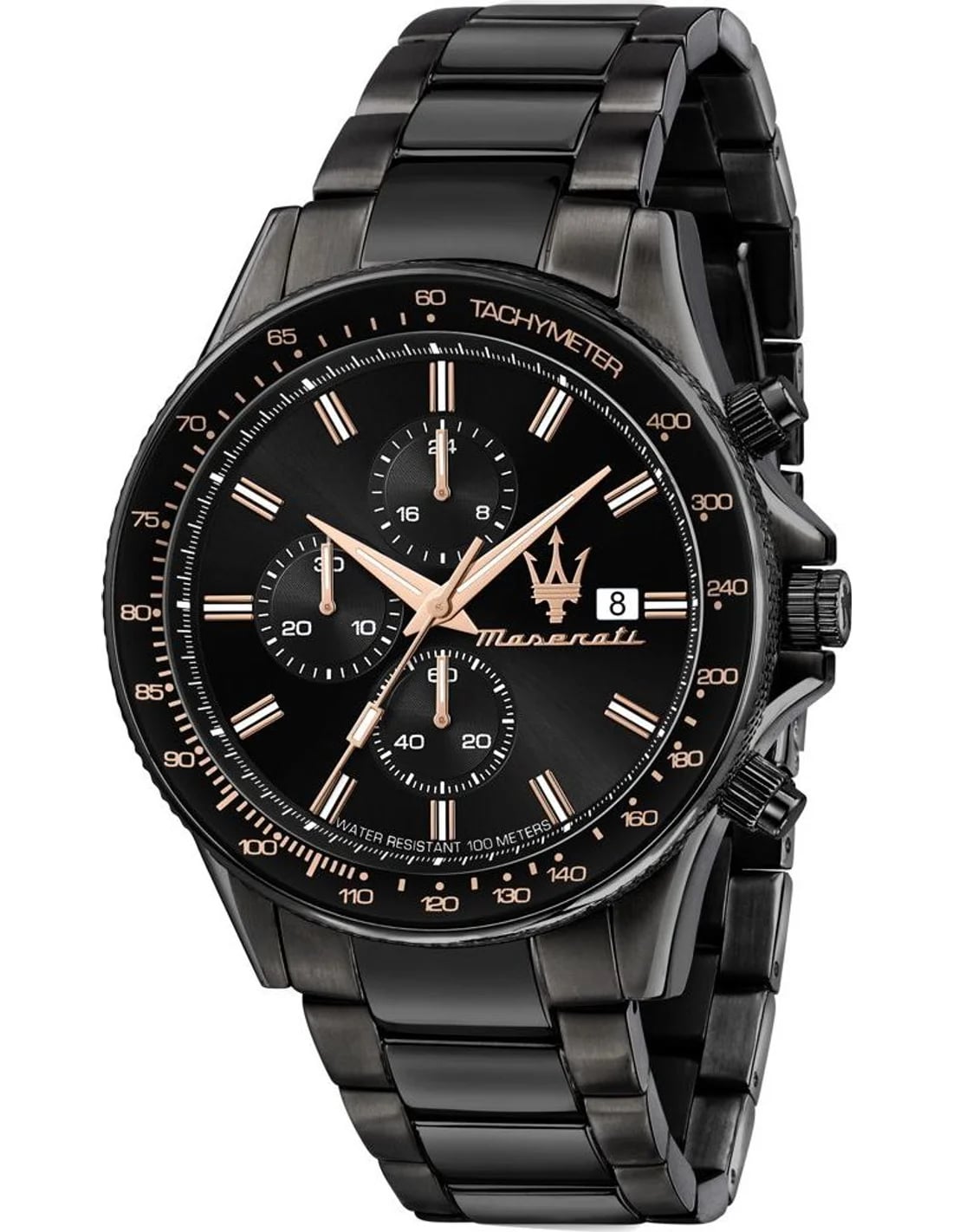 Montre Maserati R8873640011 homme cadran noir bracelet acier