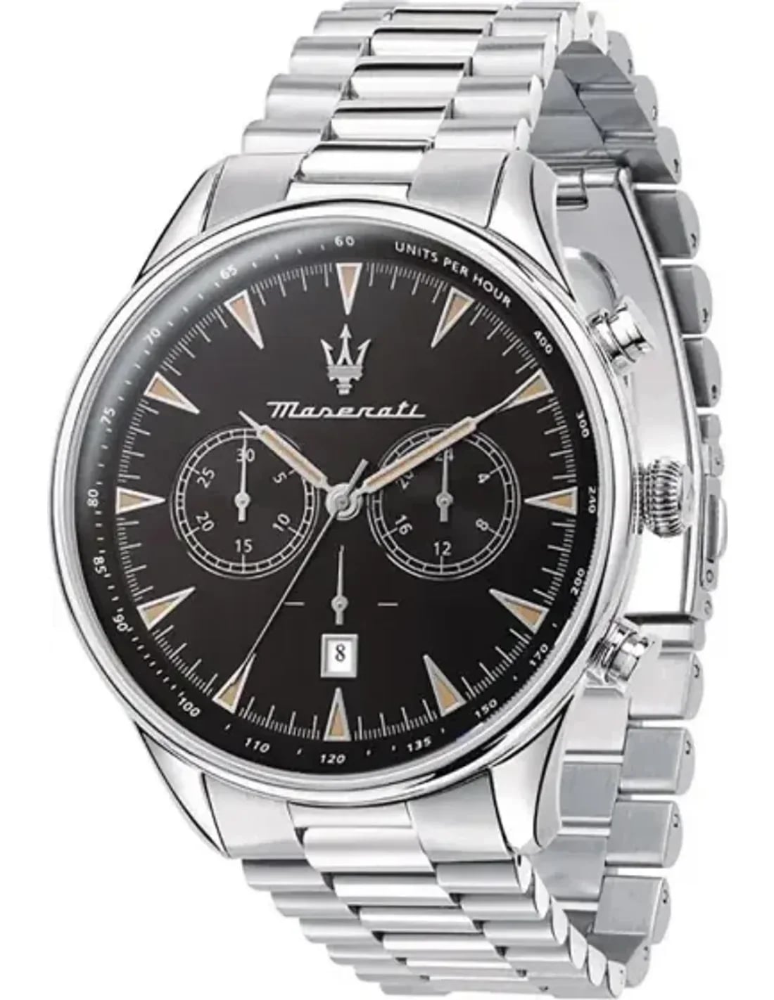 Montre Maserati R8873646004 homme cadran noir bracelet acier inoxydable