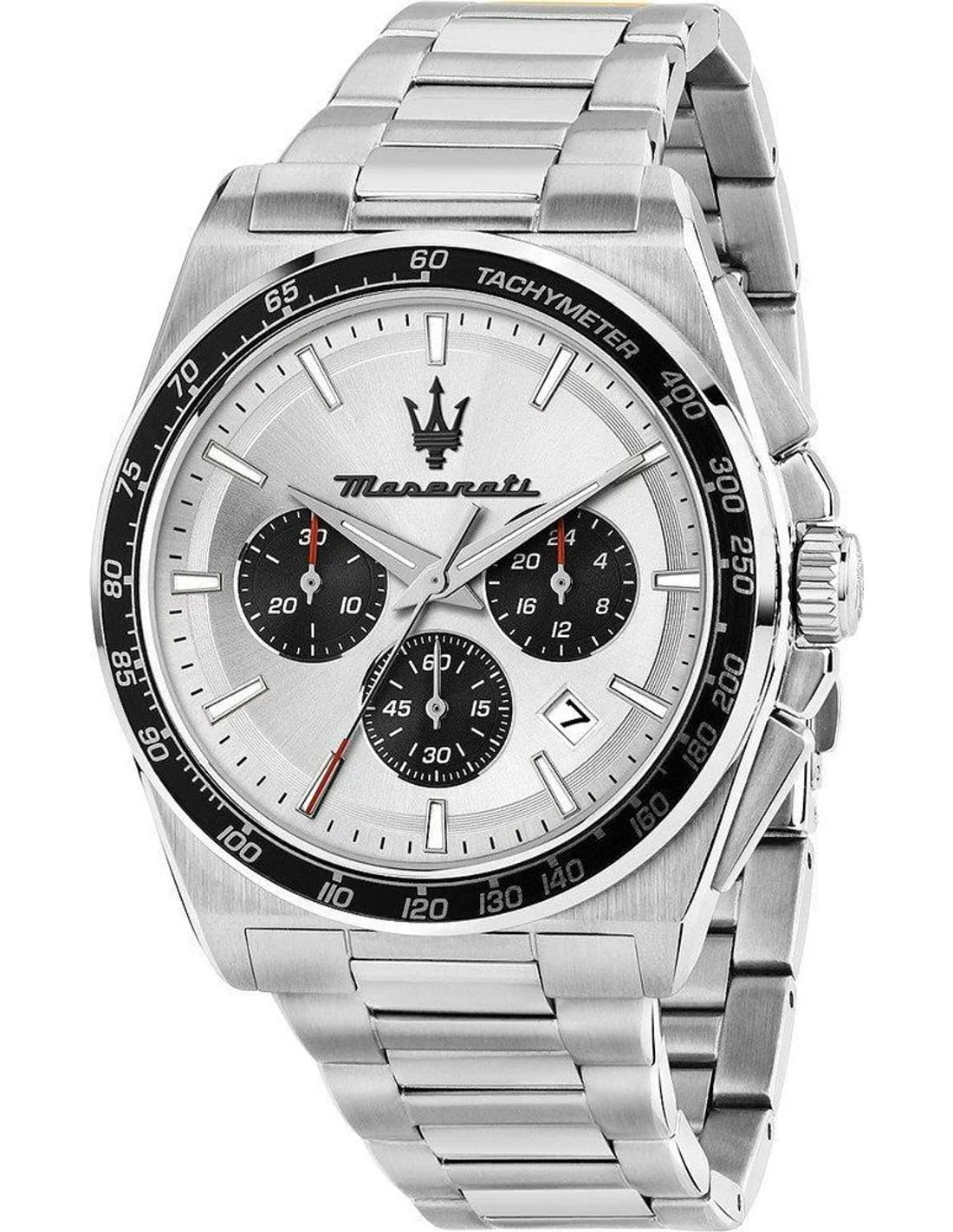 Montre Maserati R8873652006 homme cadran argent bracelet acier