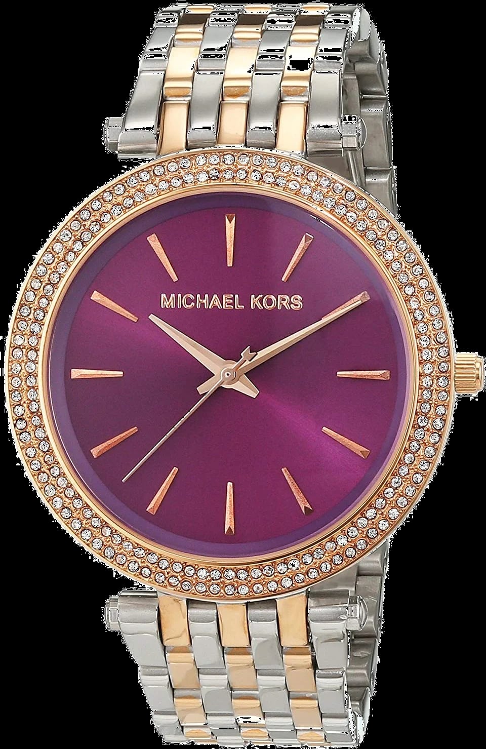 Montre Michael Kors MK3353 femme cadran violet bracelet acier inoxydable
