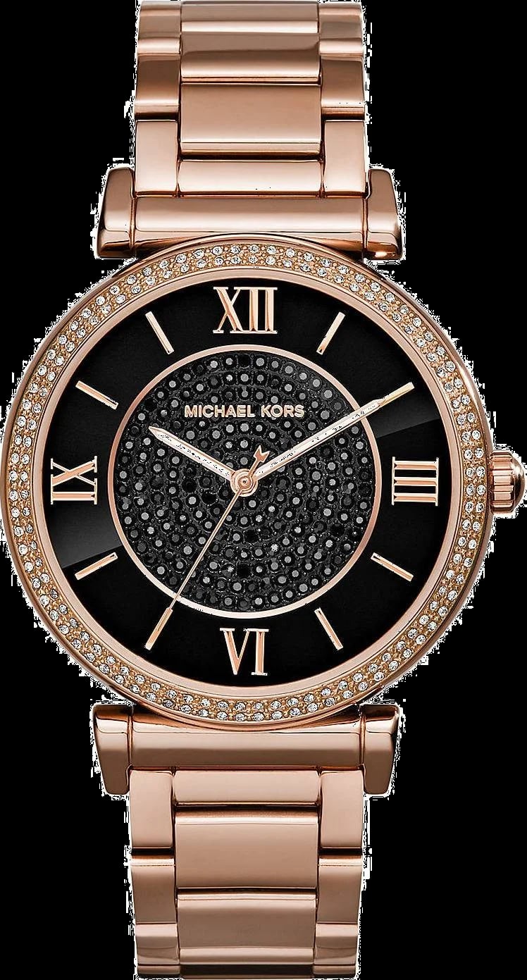 Montre Michael Kors MK3356 femme cadran noir bracelet acier inoxydable