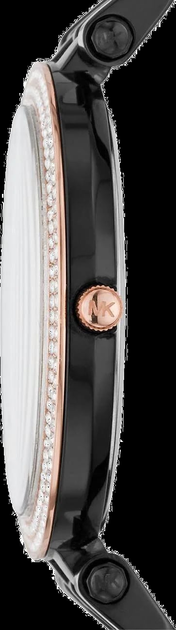 Montre Michael Kors MK3407 Darci bracelet acier noir boucle déployante