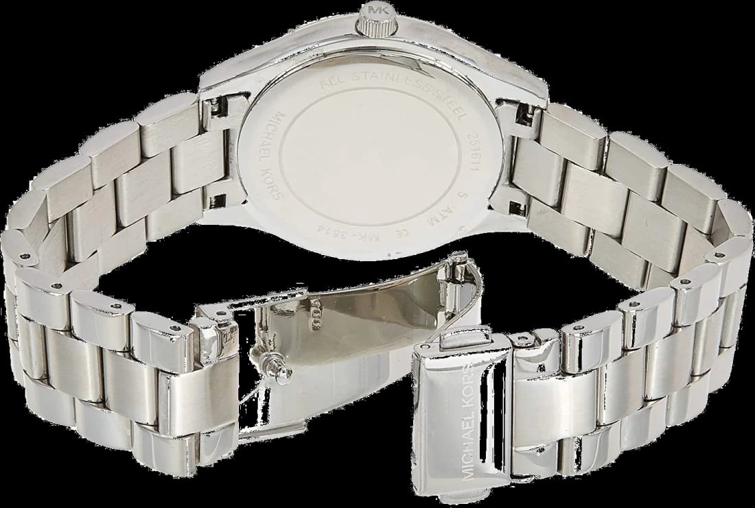 Montre Michael Kors MK3514 femme détail cadran argent