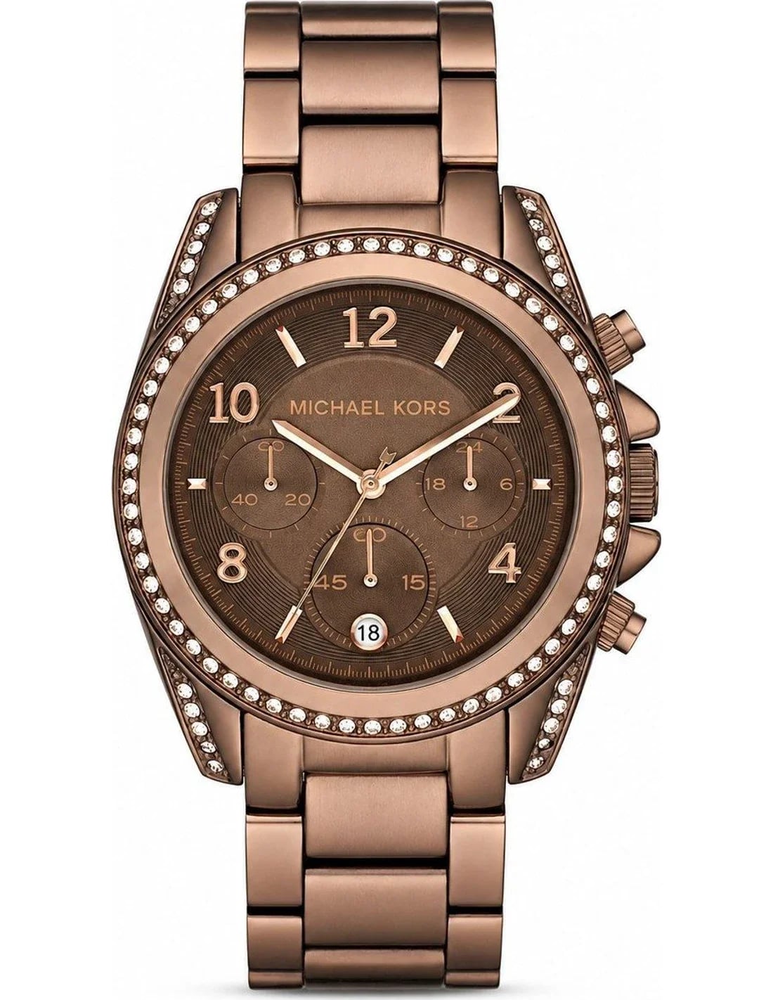 Montre Michael Kors MK5493 femme cadran marron bracelet acier inoxydable