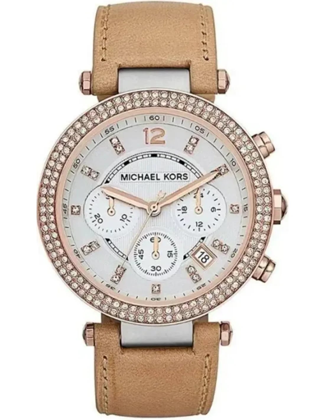 Montre Michael Kors MK5633 femme cadran argent bracelet cuir