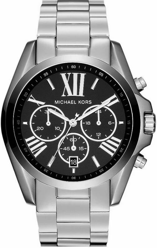 Montre Michael Kors MK5705 unisexe cadran noir bracelet acier inoxydable