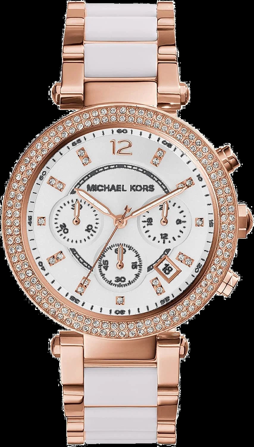 Montre Michael Kors MK5774 femme cadran blanc bracelet acier inoxydable