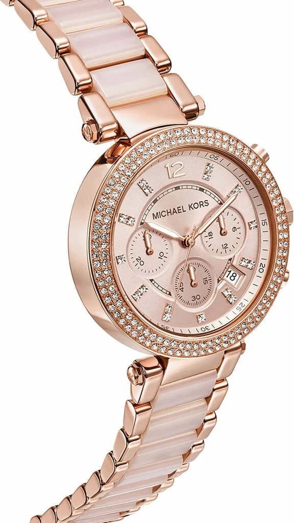 Montre femme Michael Kors MK5896 Parker fermoir boucle déployante acier