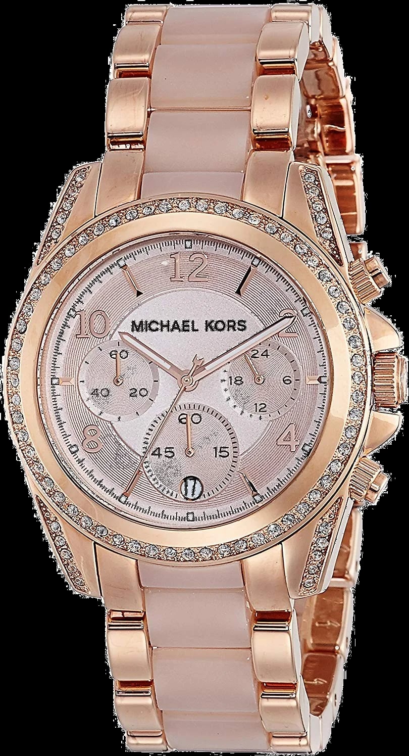 Montre Michael Kors MK5943 femme cadran or rose bracelet acier inoxydable