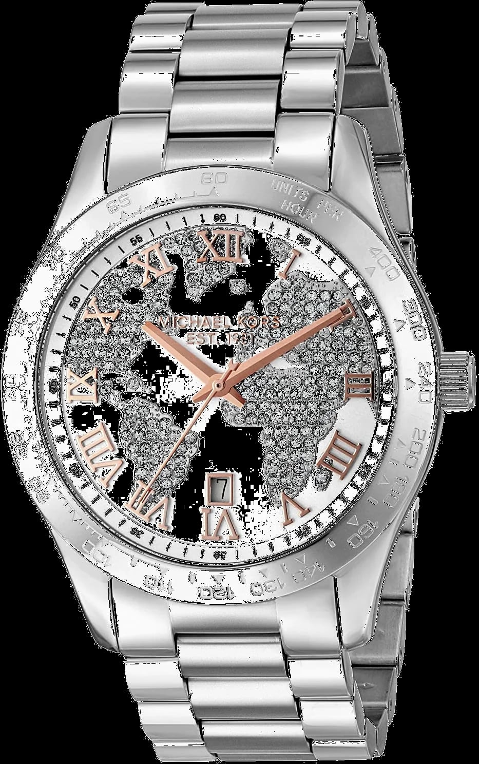 Montre Michael Kors MK5958 femme cadran blanc bracelet acier inoxydable
