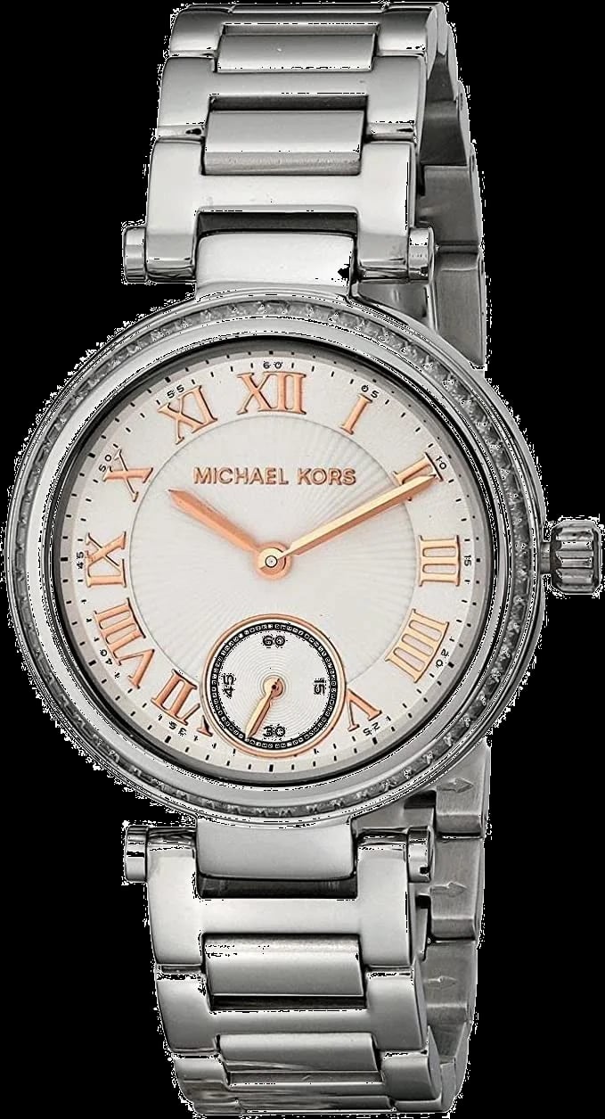 Montre Michael Kors MK5970 femme cadran blanc bracelet acier inoxydable