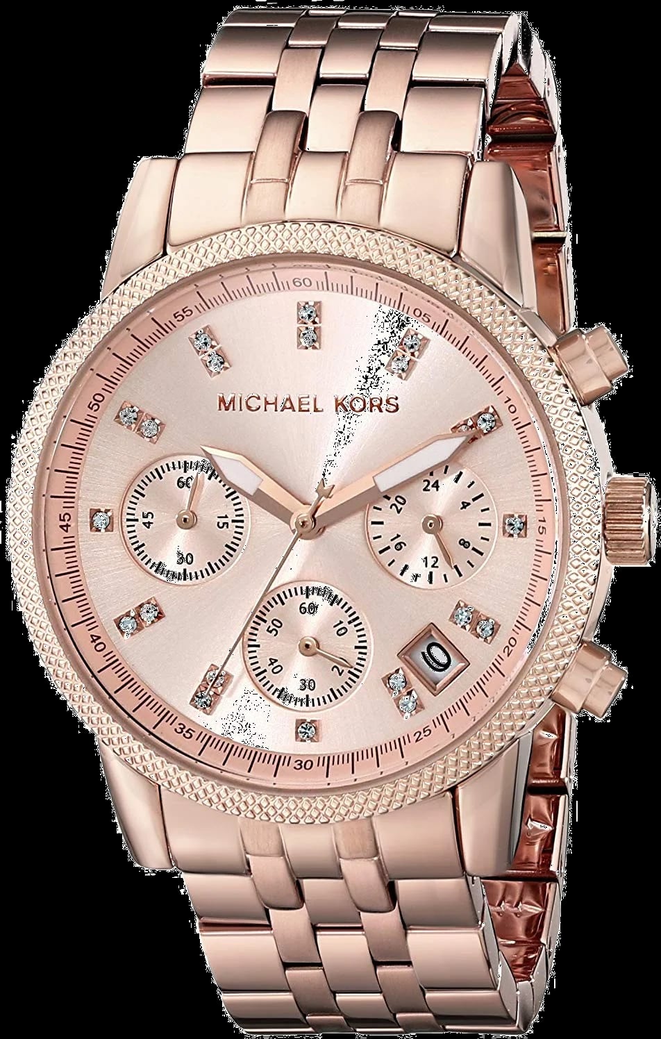 Montre Michael Kors MK6077 femme cadran or rose bracelet acier inoxydable
