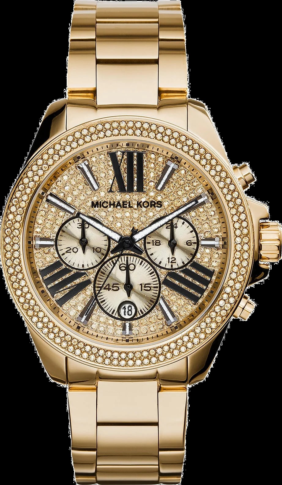 Montre Michael Kors MK6095 femme cadran doré bracelet acier inoxydable